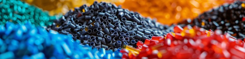 Bunte Plastikteile